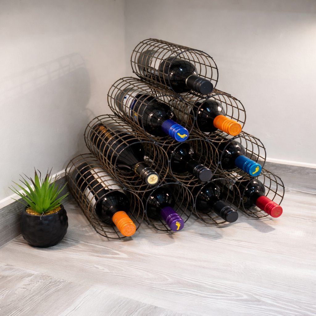 Rustic Style Wine Rack - Image 2