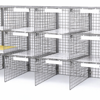12 Compartment Unit - 725mm x 1067mm x 381mm.