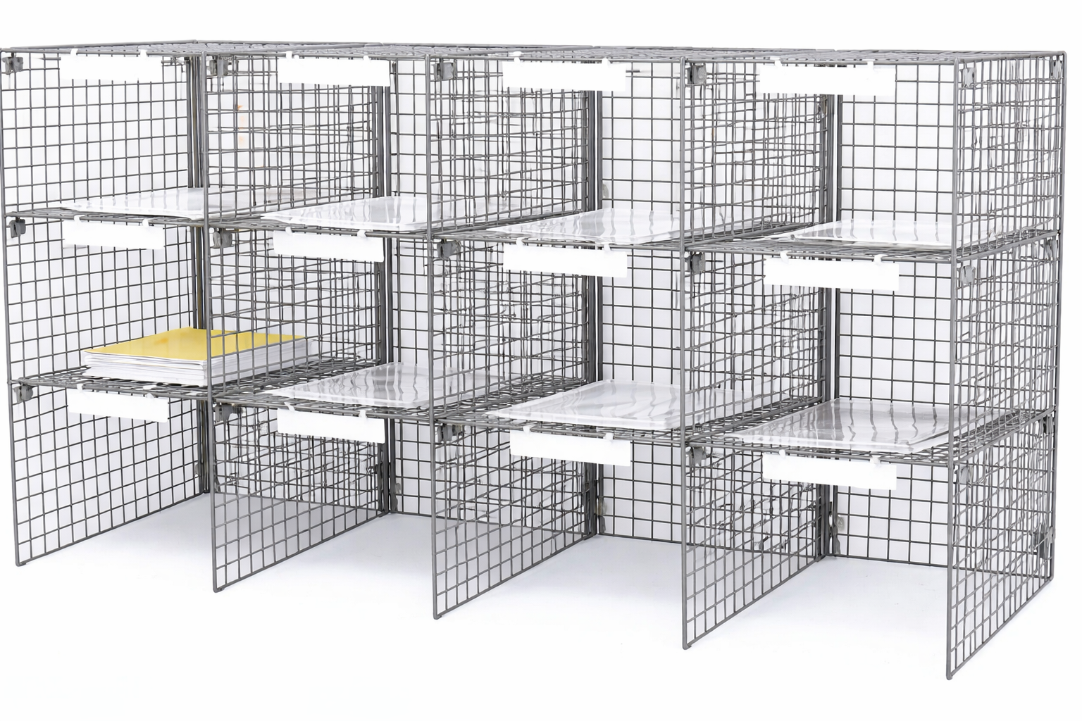 12 Compartment Unit - 725mm x 1067mm x 381mm.